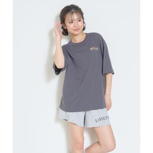「ルームウェア/パジャマ」半袖ロゴバックプリントTシャツ＆ショートパンツセット｜ZOZOTOWN Yahoo!店