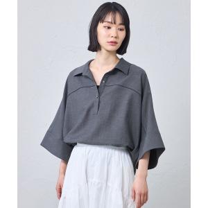 ブラウス シャツ 「接触冷感・着用しわ軽減・UV対策」スキッパーブラウス レディース