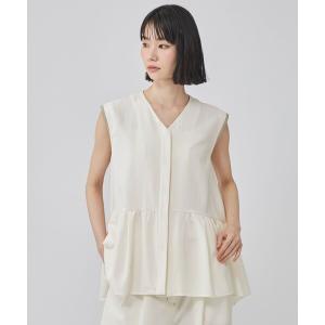 ブラウス シャツ 「接触冷感・着用しわ軽減・UV対策」ギャザージレトップス レディース