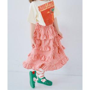 ワンピース スカートにもなる2WAYティアードフリルワンピース リンク キッズ 子供服 女の子