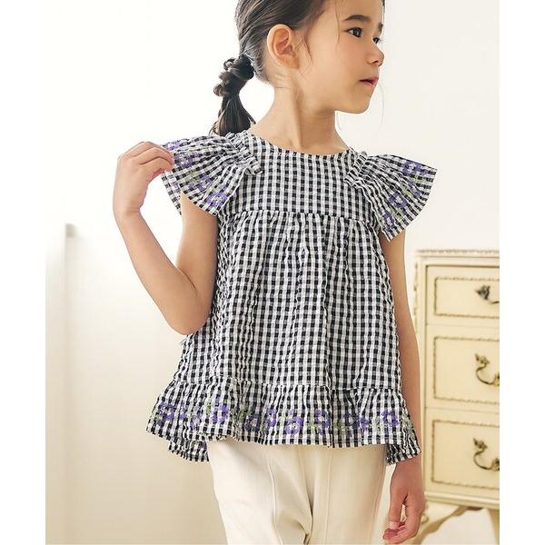 ブラウス シャツ 「リンク」2wayクロス刺繍ブラウス キッズ 子供服 女の子