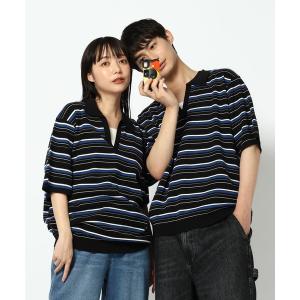 ポロシャツ 半袖 ボーダースキッパーポロシャツ/一部店舗限定/670363 メンズ レディース
