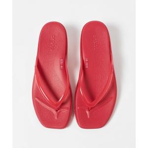 サンダル 「crocs」MIAMI JELLY FLIP サンダル レディース