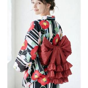 兵児帯 ティアードフリル　しわ兵児帯 レディース