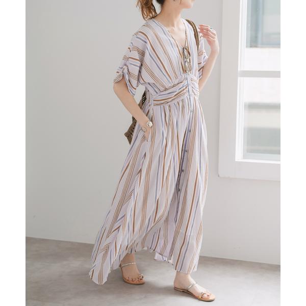 ワンピース 「WEB限定追加」ne Quittez pas Cotton Voile Stripe ...