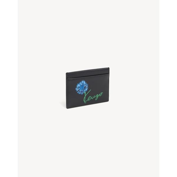 'KENZO Tulip' カードホルダー イン レザー