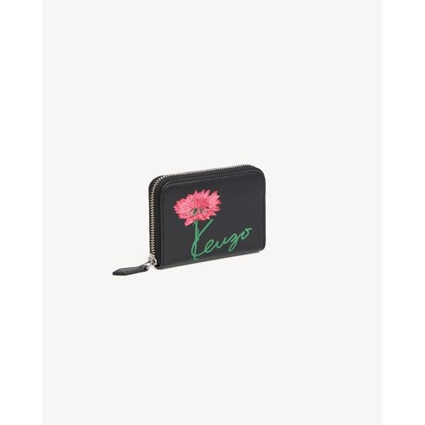 'KENZO Tulip' ジップ ウォレット イン レザー