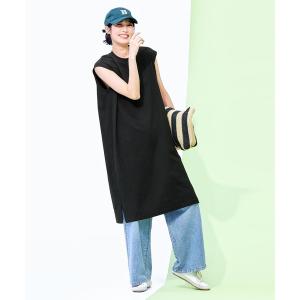 ワンピース 夏 「WEB限定セール」ノースリーブカットワンピース