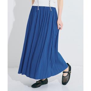 ロング スカート 夏 ランダムプリーツスカート