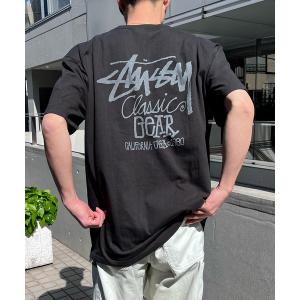 tシャツ 「STUSSY」ステューシー CLASSIC GEAR HALF T-SHIRTS  ロゴ 半袖 Tシャツ メンズ レディース