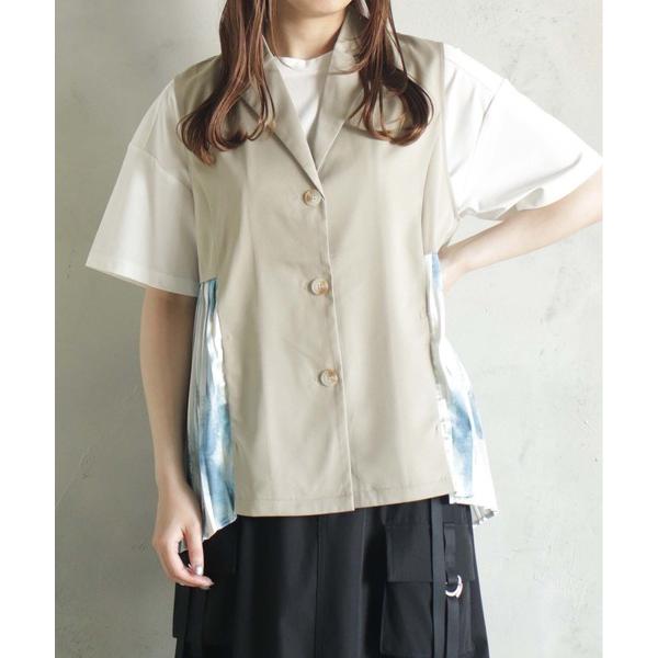 ベスト ジレ テーラード風ベスト レディース