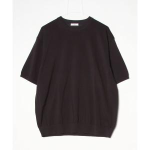 tシャツ 「ATON」COTTON WASHI KNIT HALF SLEEVE CREWNECK SWEATER メンズ レディース