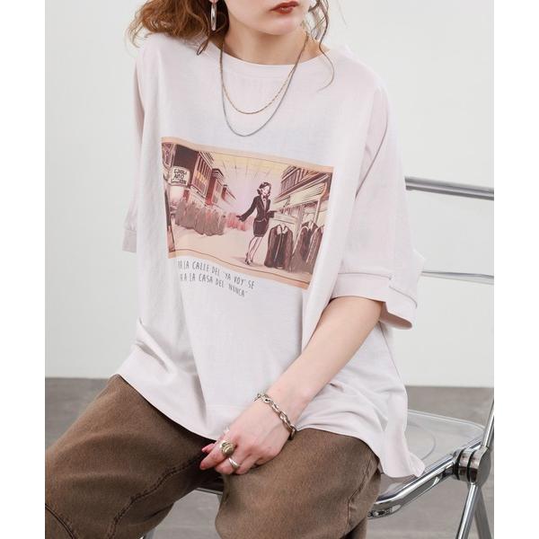 tシャツ 接触冷感レーヨンナイロンBIGシルエットプルオーバー 半袖 レディース