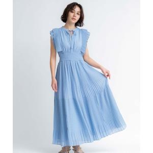 ワンピース プリーツドットワンピース