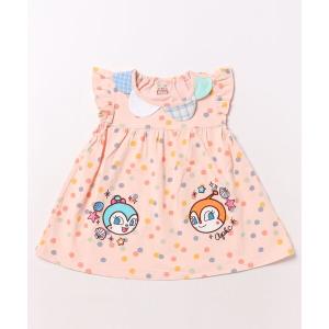 チュニック ドット柄アップリケチュニック キッズ 子供服 女の子