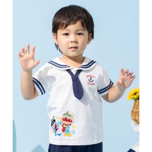 tシャツ アンパンマン ばいきんまんマリンセーラーTシャツ キッズ 子供服 男の子