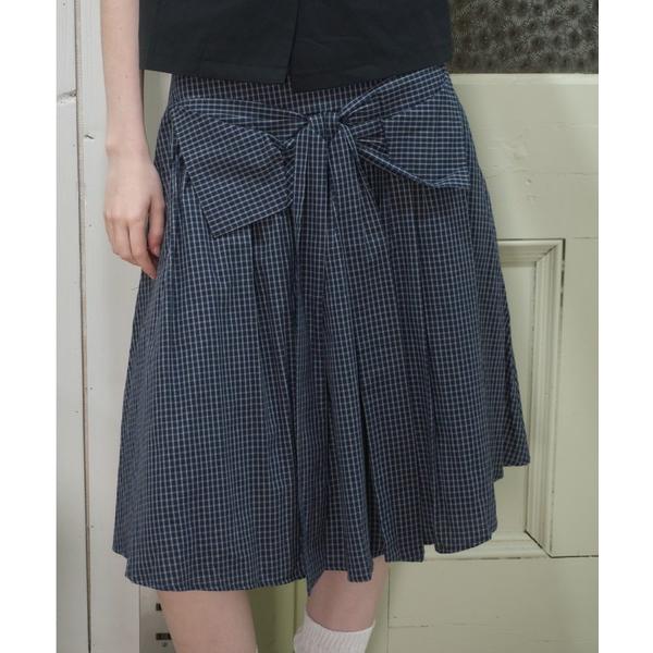 スカート ビッグリボンチェックSK/Big Ribbon Check Skirt