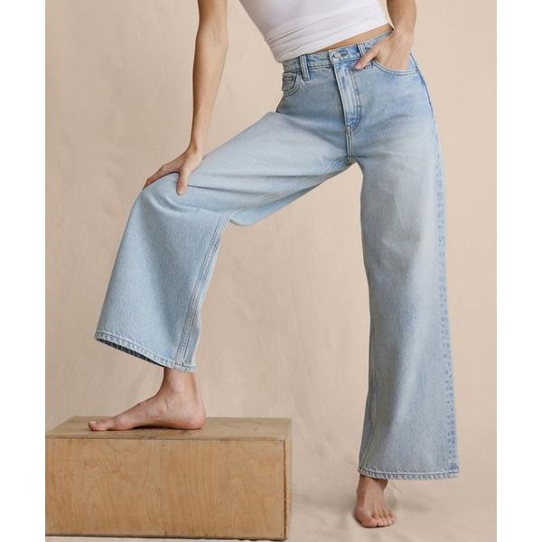 ジーンズ デニム デニムパンツ アイコン クラシック ワイドレッグ クロップ ジーンズ レディース