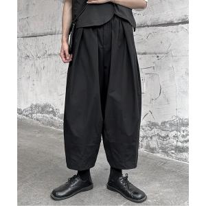 パンツ ZANOBA クロップド ワイド バレル イージーパンツ メンズ レディース