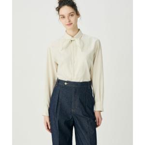 ブラウス シャツ スカーフ付きクラシカルボザムシャツ(WOMEN) レディース