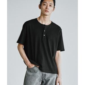 tシャツ REFINED RIB STRETCH HENLEY TEE メンズ