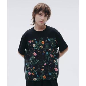 tシャツ 半袖 ボタニカル切替シアープルオーバー「MADE IN JAPAN」 レディース