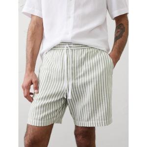 パンツ BANANA REPUBLIC FACTORY STORE　　スタンダードフィット 7インチ リネンブレンド デッキショーツ メンズ