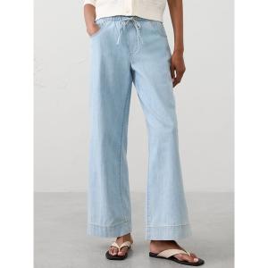 ジーンズ デニム デニムパンツ BANANA REPUBLIC FACTORY STORE　　サマーウェイトプルオンワイドデニム レディース