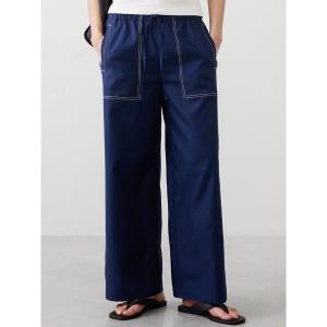ワイドパンツ パンツ BANANA REPUBLIC FACTORY STORE　　ワイドレッグ ミッドライズ ツイル プルオン ユーティリティパンツ レディース