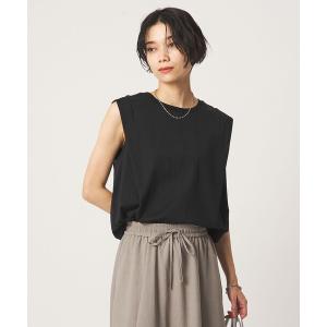 tシャツ ショルダータック ノースリーブ プルオーバー カットソー レディース
