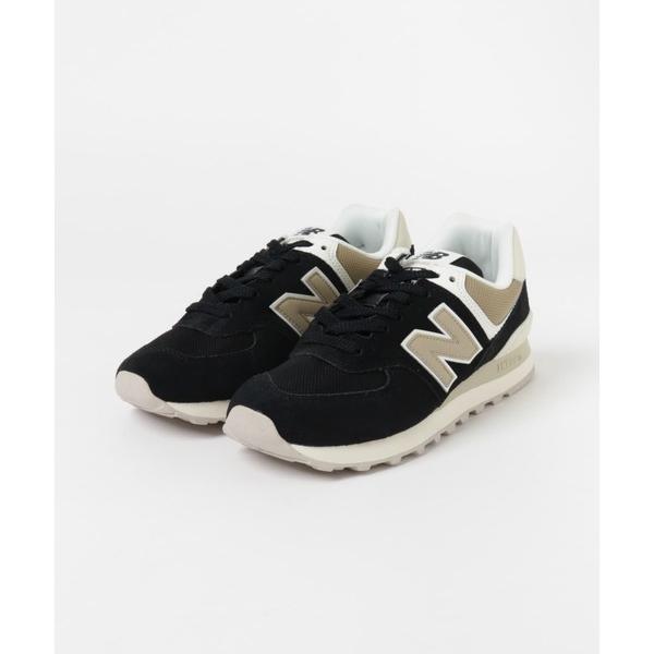 「New Balance」 シューズ 24.5 ブラック レディース