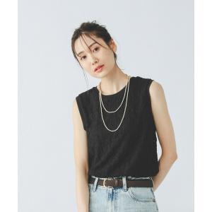 「GLOBAL WORK」 ノースリーブトップス LARGE ブラック レディース