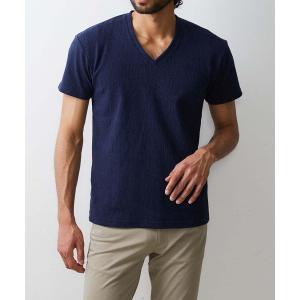 「MK MICHEL KLEIN HOMME 」 半袖Tシャツ 48 ネイビー メンズ