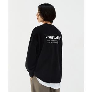 「VIVASTUDIO」 スウェットカットソー MEDIUM ブラック メンズ