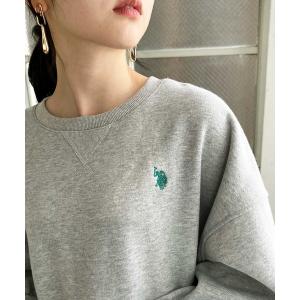 「U.S. POLO ASSN.」 スウェットカットソー LARGE グレー メンズ