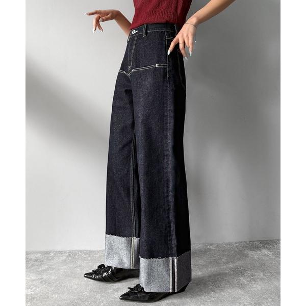 「Java」 デニムパンツ SMALL ネイビー レディース