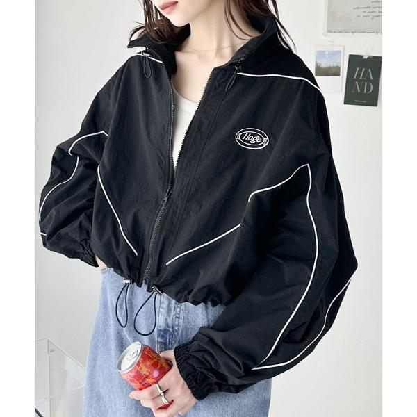 「Java」 ナイロンブルゾン LARGE ブラック レディース