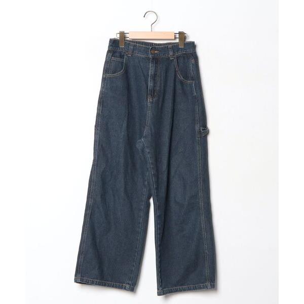 「Java」 デニムパンツ LARGE ネイビー レディース