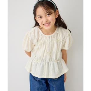 tシャツ 「KIDS/キッズ」ペプラムリボンストップス キッズ 子供服 女の子