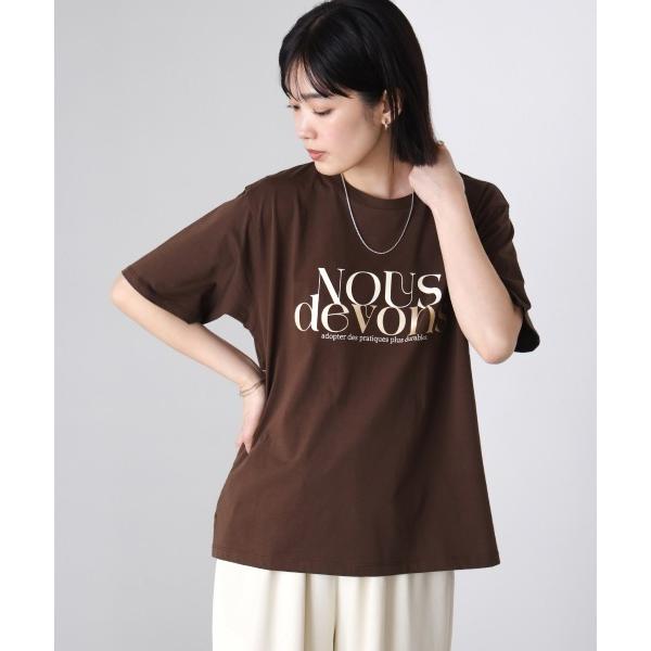 tシャツ ニュアンスロゴTee レディース
