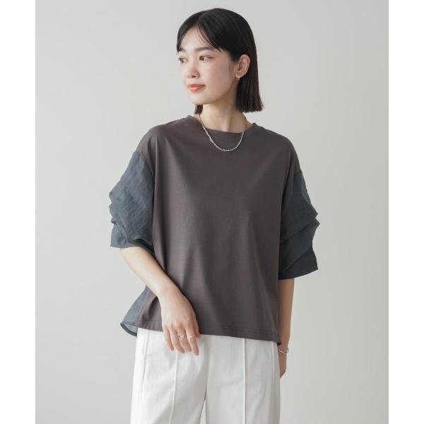 tシャツ タックスリーブプルオーバー レディース