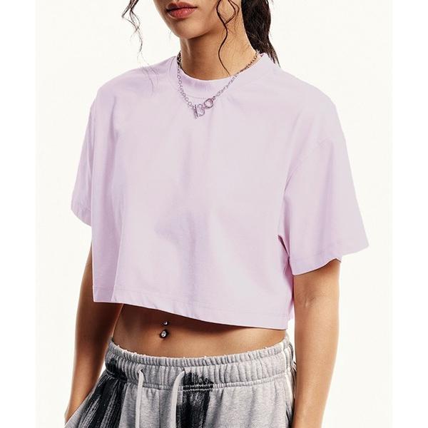 tシャツ 短丈フェードTシャツ クロップド 半袖T レディース