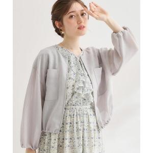 シアーメッシュ ブルゾン レディース