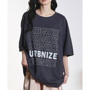 tシャツ 半袖 TEXT BIG TEE レディース