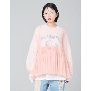 ブラウス シャツ 「8」「it」「Little Sunny Bite 」tulle girly tunick レディース