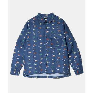 シャツ gym master/ジムマスター　ハッピーペイント メッシュ L/S シャツ メンズ レディース