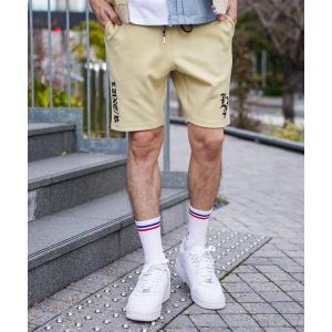 パンツ (RM)「LUXE/R GOLF」ポリエステル スウェード パンツ ハーフパンツ メンズ レディース