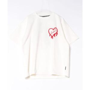 tシャツ (RM)「LUXE/R」ポリエステル スウェード サガラ刺繍 クルーネックTシャツ メンズ レディース