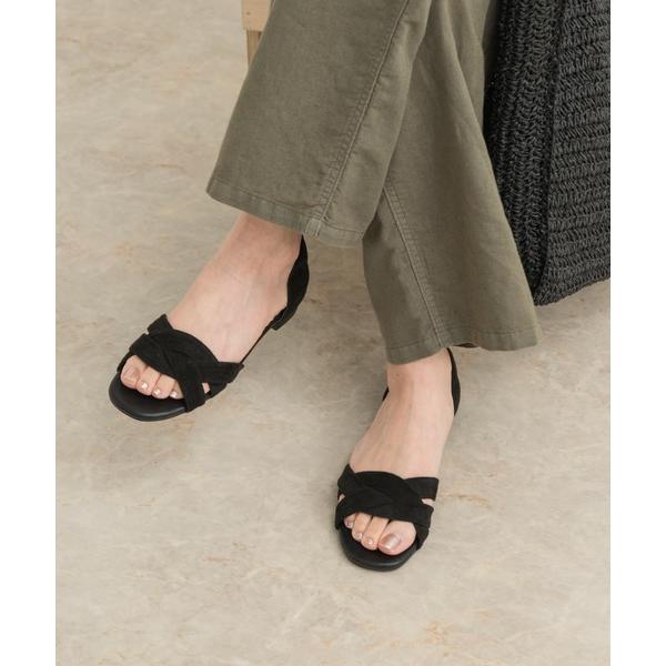 「URBAN RESEARCH DOORS」 フラットサンダル 38 ブラック レディース