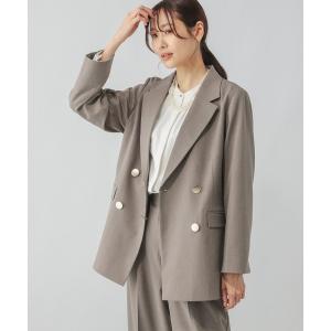 「GLOBAL WORK」 テーラードジャケット MEDIUM モカ レディース